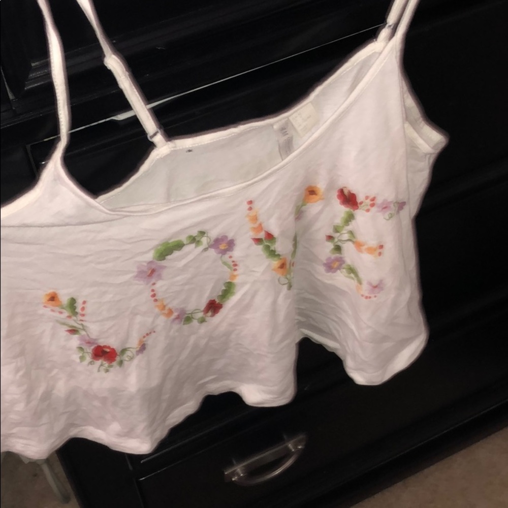 Love floral crop top